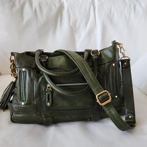 Rebecca Minkoff Leather Satchel in Green
